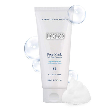 Mascarilla facial con burbujas de lavado espumoso para mascarilla limpiadora de poros profundos